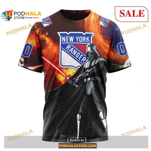 Custom New York Rangers Design X Star War NHL Shirt Hoodie 3D