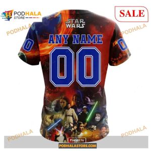 Custom New York Rangers Design X Star War Nhl Shirt Hoodie 3d 4