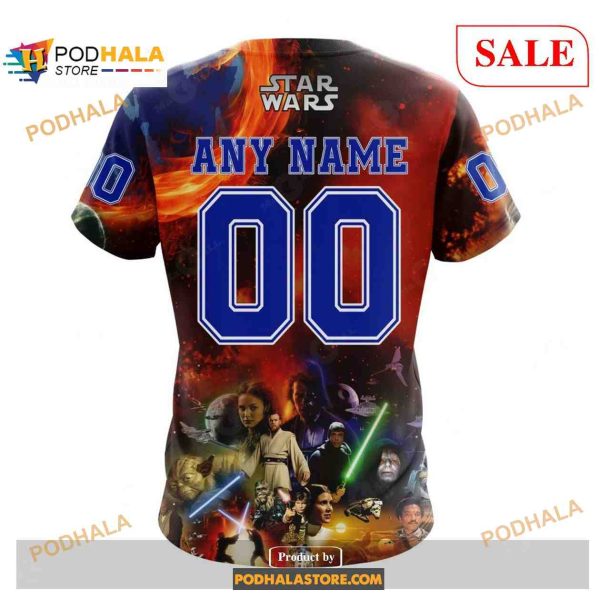 Custom New York Rangers Design X Star War NHL Shirt Hoodie 3D