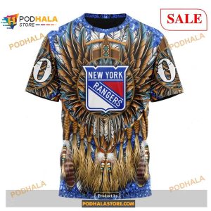 Custom New York Rangers Native Costume Design Nhl Shirt Hoodie 3d 3