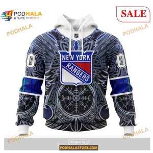 Custom New York Rangers Norse Viking Symbols Nhl Shirt Hoodie 3d 2