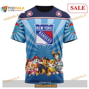 Custom New York Rangers Paw Patrol Nhl Shirt Hoodie 3d 3
