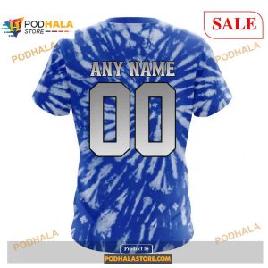 Custom New York Rangers Retro Vintage Tie Dye Nhl Shirt Hoodie 3d 4