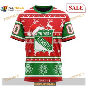 Custom New York Rangers Unisex Shirt Christmas Nhl Hoodie 3d 3