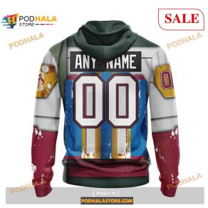 Custom New York Rangers X Boba Fett's Armorized Design For Star Wars Nhl Shirt Hoodie 3d 2
