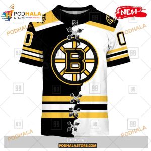 Custom Nhl Boston Bruins Mix Color Jersey 2023 Shirt Hoodie 3d 2