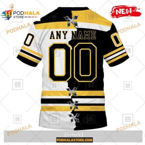 Custom Nhl Boston Bruins Mix Color Jersey 2023 Shirt Hoodie 3d 4