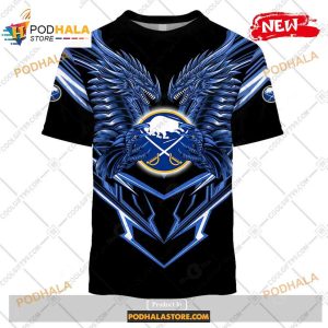 Custom Nhl Buffalo Sabres Dragon Design Shirt Hoodie 3d 2