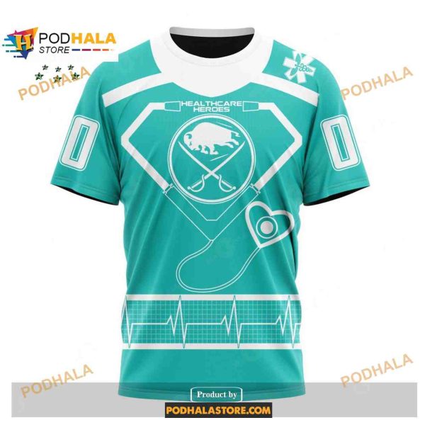 Custom NHL Buffalo Sabres Honoring Healthcare Heroes Shirt Hoodie 3D