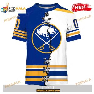 Custom Nhl Buffalo Sabres Mix Color Jersey 2023 Shirt Hoodie 3d 2