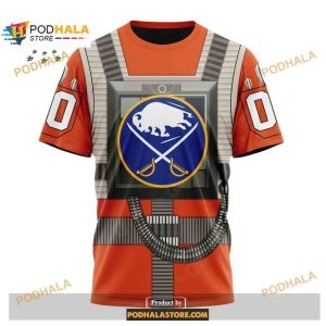 Custom Nhl Buffalo Sabres Star Wars Rebel Pilot Design Shirt Hoodie 3d 3