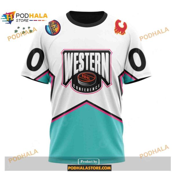 Custom NHL Calgary Flames All-Star Western Conference 2023 Shirt Hoodie 3D