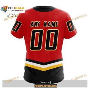 Custom Nhl Calgary Flames Reverse Retro Redesign Shirt Hoodie 3d 4