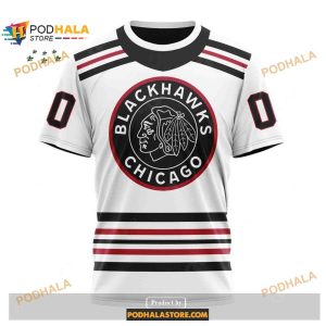 Custom Nhl Chicago Blackhawks Reverse Retro Redesign Shirt Hoodie 3d 3