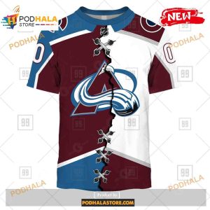 Custom Nhl Colorado Avalanche Mix Color Jersey 2023 Shirt Hoodie 3d 2