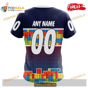 Custom Nhl Colorado Avalanche Puzzle Game Gradients Full Color Shirt Hoodie 3d 4