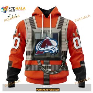 Custom Nhl Colorado Avalanche Star Wars Rebel Pilot Design Shirt Hoodie 3d 1