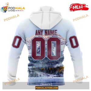 Custom Nhl Colorado Avalanche With Rocky Mountain Shirt Hoodie 3d 2