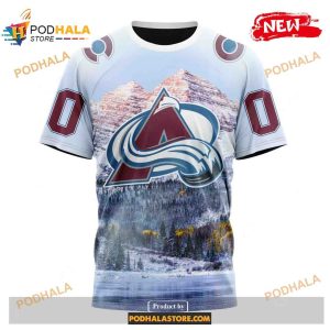 Custom Nhl Colorado Avalanche With Rocky Mountain Shirt Hoodie 3d 3