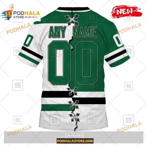 Custom Nhl Dallas Stars Mix Color Jersey 2023 Shirt Hoodie 3d 4