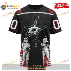 Custom Nhl Dallas Stars Star Wars Black Design Shirt Hoodie 3d 3