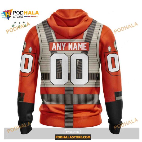 Custom NHL Dallas Stars Star Wars Rebel Pilot Design Shirt Hoodie 3D