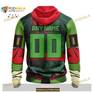 Custom Nhl Dallas Stars Teenage Mutant Ninja Turtles Design Shirt Hoodie 3d 2