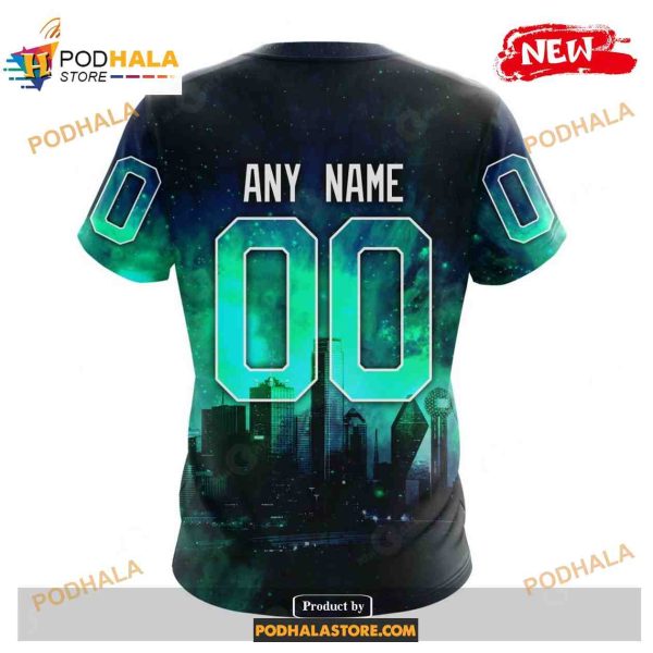Custom NHL Dallas Stars With Night Sky Galaxy Shirt Hoodie 3D