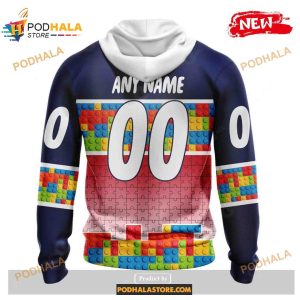 Custom Nhl Detroit Red Wings Puzzle Game Gradients Full Color Shirt Hoodie 3d 2