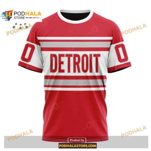 Custom Nhl Detroit Red Wings Reverse Retro Redesign Shirt Hoodie 3d 3