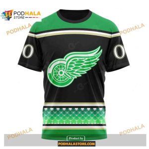 Custom Nhl Detroit Red Wings Unisex Kits Hockey Patricks Day Shirt Hoodie 3d 3