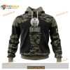 Custom NHL Edmonton Oilers Color Military Members Kits V5 Shirt Hoodie 3D