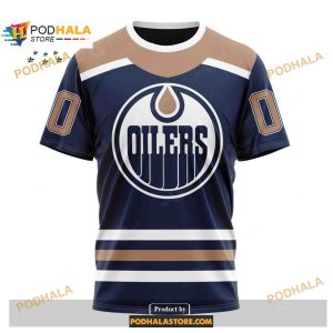 Custom Nhl Edmonton Oilers Reverse Retro Redesign Shirt Hoodie 3d 3
