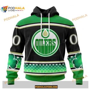 Custom Nhl Edmonton Oilers Unisex Kits Hockey Patricks Day Shirt Hoodie 3d 1