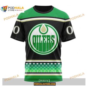 Custom Nhl Edmonton Oilers Unisex Kits Hockey Patricks Day Shirt Hoodie 3d 3