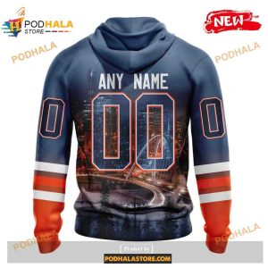 Custom Nhl Edmonton Oilers With Walterdale Bridge Shirt Hoodie 3d 2