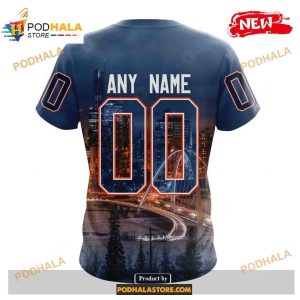 Custom Nhl Edmonton Oilers With Walterdale Bridge Shirt Hoodie 3d 4