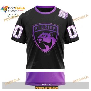 Custom Nhl Florida Panthers Black Hockey Fights Cancer Shirt Hoodie 3d 3