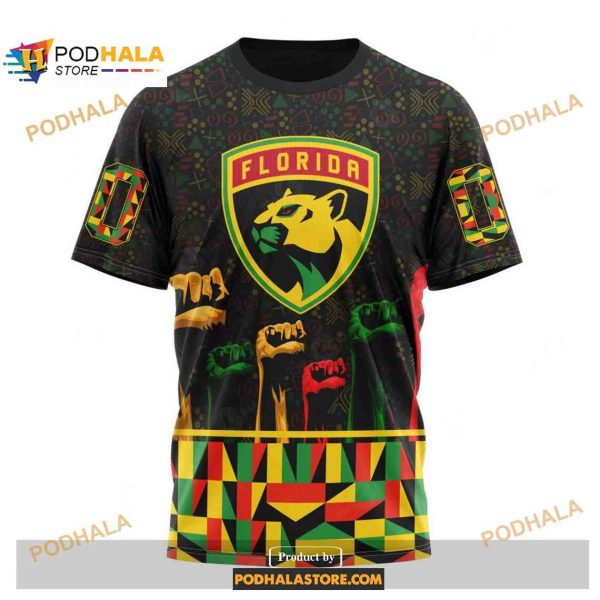 Custom NHL Florida Panthers Celebrate Black History Month Shirt Hoodie 3D