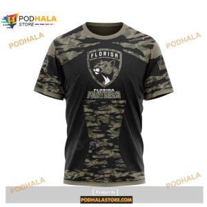 Custom Nhl Florida Panthers Color Military Members Kits V5 Shirt Hoodie 3d 3