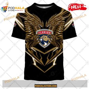 Custom Nhl Florida Panthers Dragon Design Shirt Hoodie 3d 2