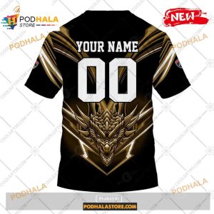 Custom Nhl Florida Panthers Dragon Design Shirt Hoodie 3d 4