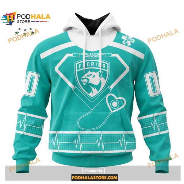 Custom NHL Florida Panthers Honoring Healthcare Heroes Shirt Hoodie 3D