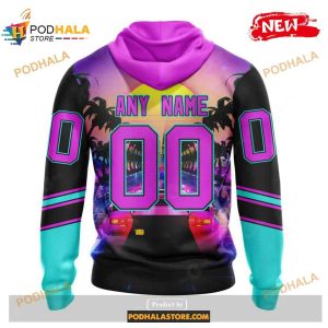 Custom Nhl Florida Panthers Miami Vice Pink Design Shirt Hoodie 3d 2