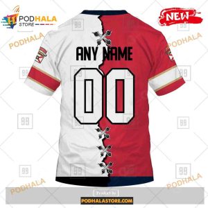 Custom Nhl Florida Panthers Mix Color Jersey 2023 Shirt Hoodie 3d 4