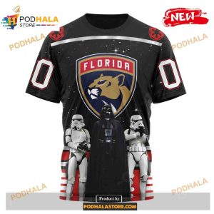 Custom Nhl Florida Panthers Star Wars Black Design Shirt Hoodie 3d 3
