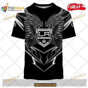 Custom Nhl Los Angeles Kings Dragon Design Shirt Hoodie 3d 2