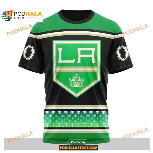 Custom NHL Los Angeles Kings Hockey Patricks Day Shirt Hoodie 3D