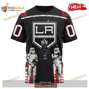 Custom Nhl Los Angeles Kings Star Wars Black Design Shirt Hoodie 3d 3