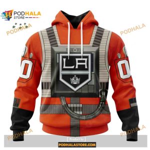Custom Nhl Los Angeles Kings Star Wars Rebel Pilot Design Shirt Hoodie 3d 1
